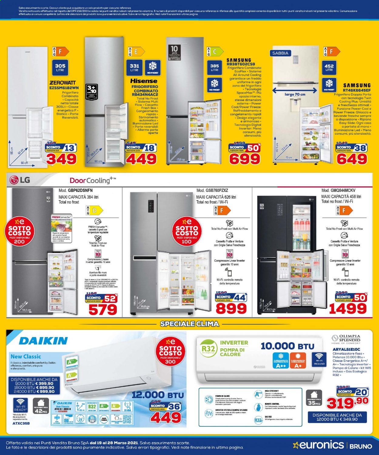 Volantino Euronics - 19/3/2021 - 28/3/2021. Pagina 19