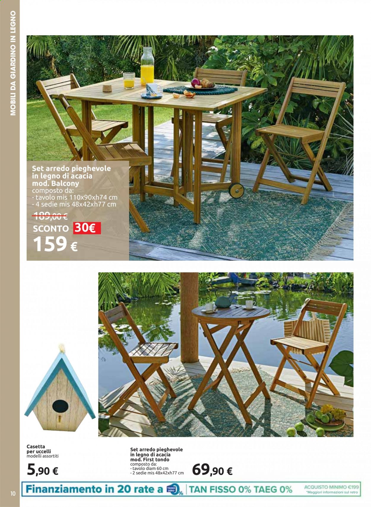 thumbnail - Volantino Carrefour - 22/3/2021 - 24/5/2021 - Prodotti in offerta - casetta, tavolo, sedia. Pagina 10.