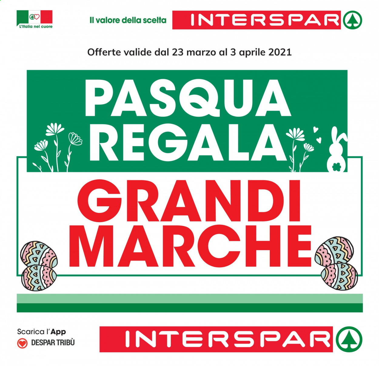 Volantino Interspar - 23/3/2021 - 3/4/2021. Pagina 1