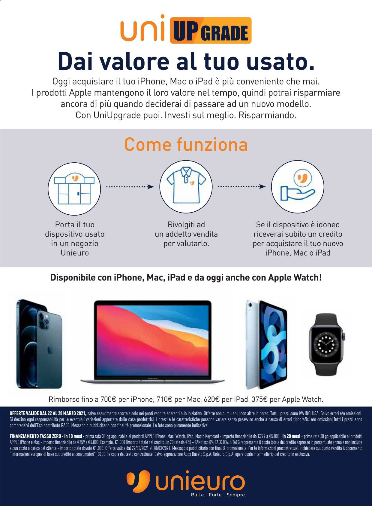 Volantino Unieuro - 22/3/2021 - 28/3/2021. Pagina 13