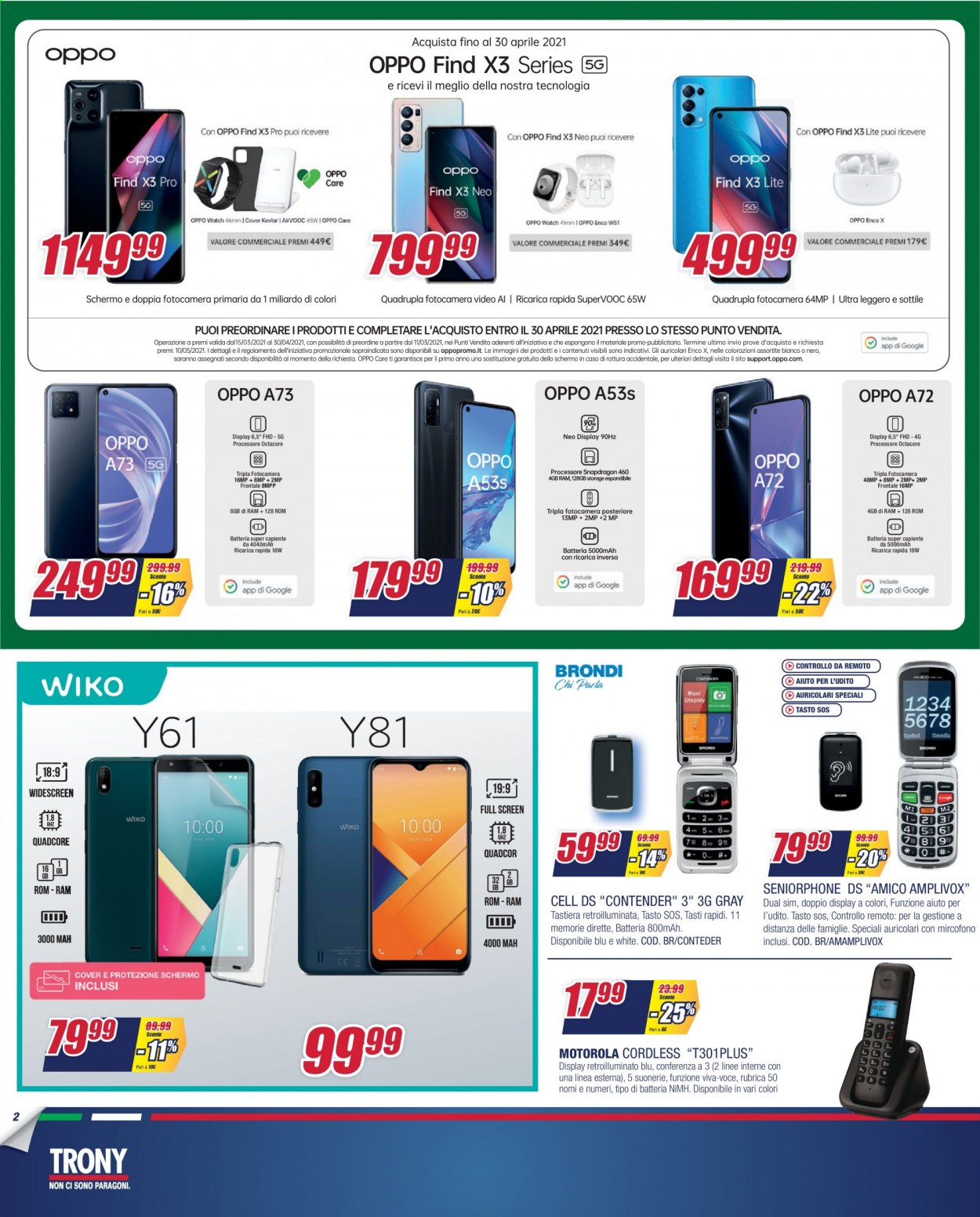 Volantino Trony - 23/3/2021 - 31/3/2021. Pagina 2