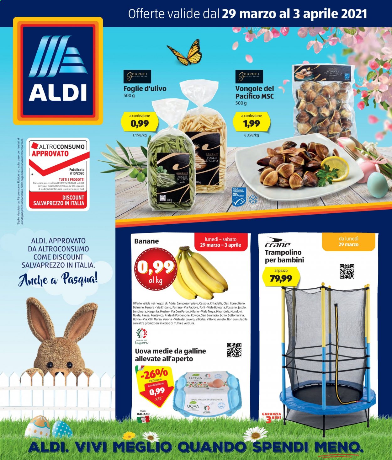 Volantino Aldi - 29/3/2021 - 3/4/2021. Pagina 1