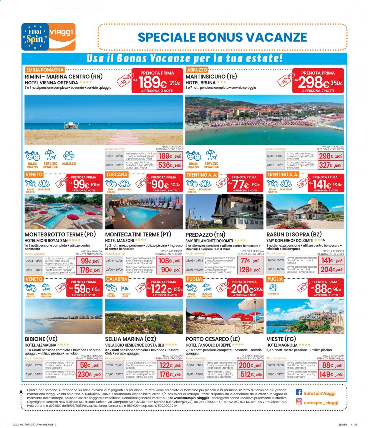 Volantino EuroSpin - 22/3/2021 - 4/4/2021. Pagina 1