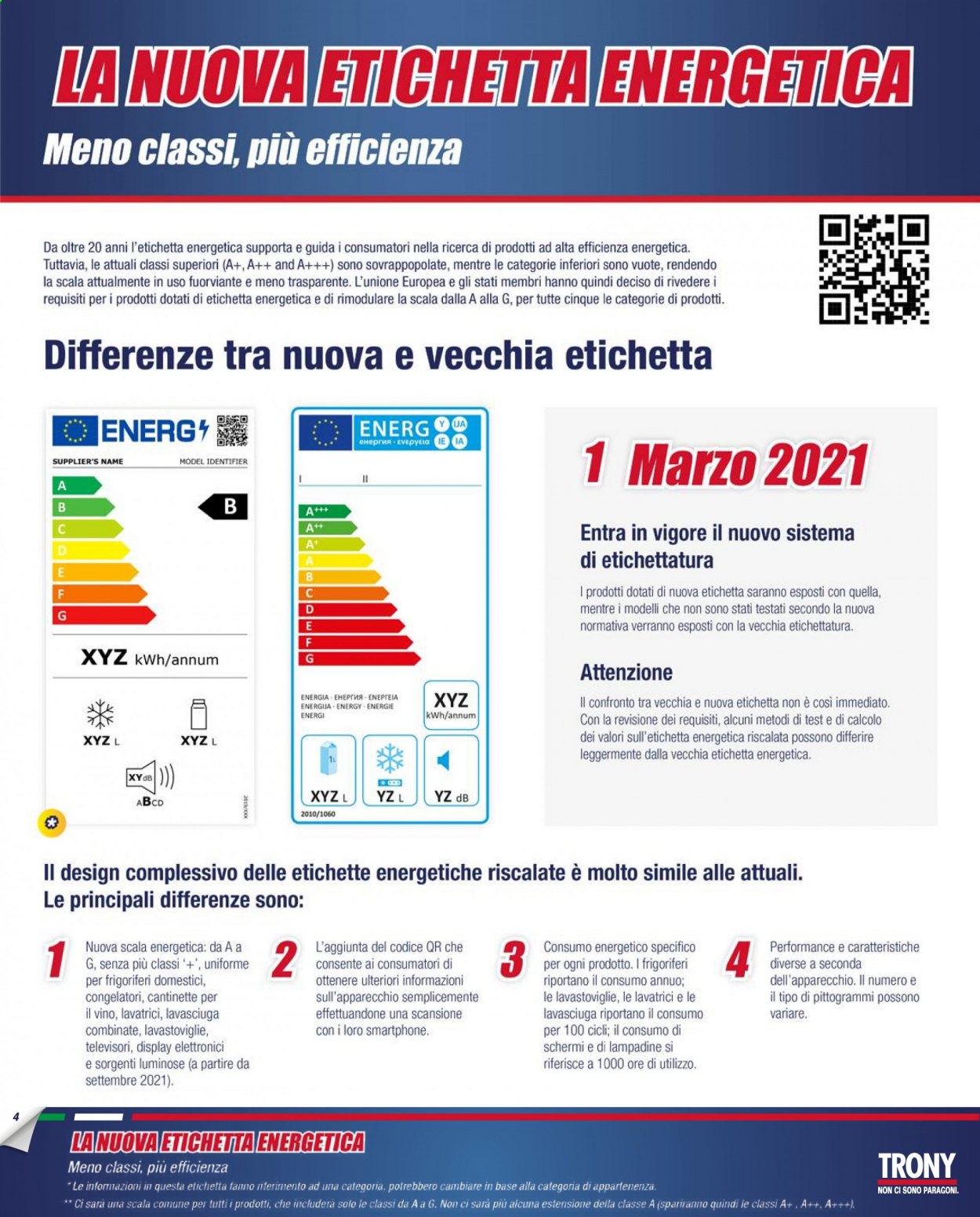 thumbnail - Volantino Trony - 25/3/2021 - 10/4/2021 - Prodotti in offerta - smartphone, televisore, frigorifero, lavastoviglie, lavasciuga. Pagina 4.