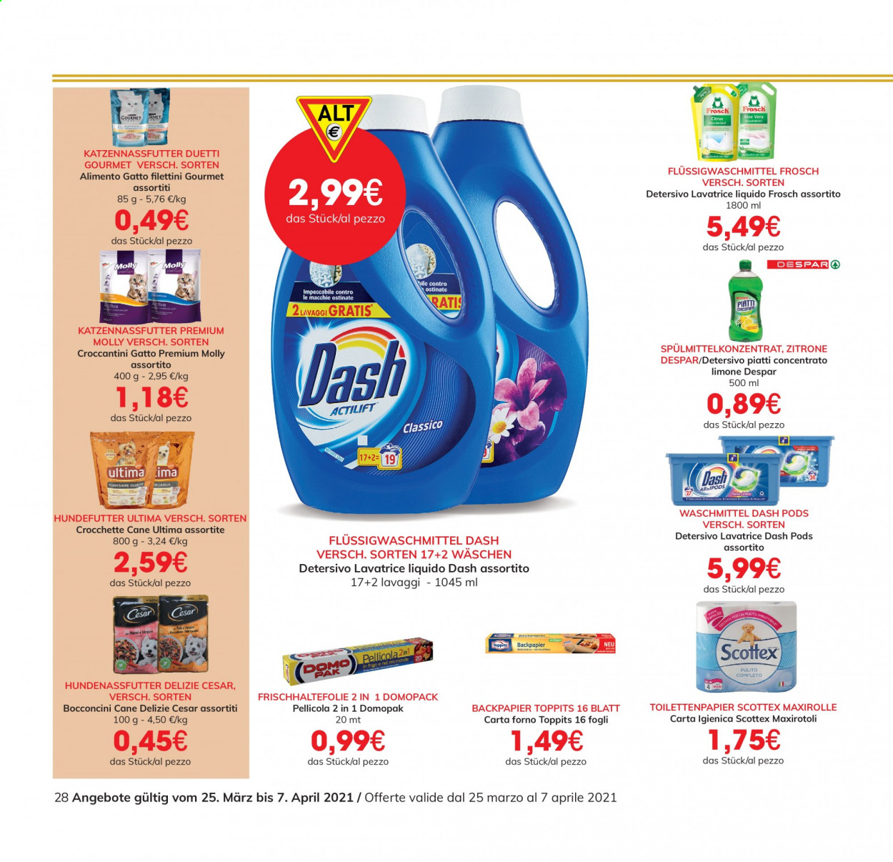 Volantino Eurospar - 25/3/2021 - 7/4/2021. Pagina 28