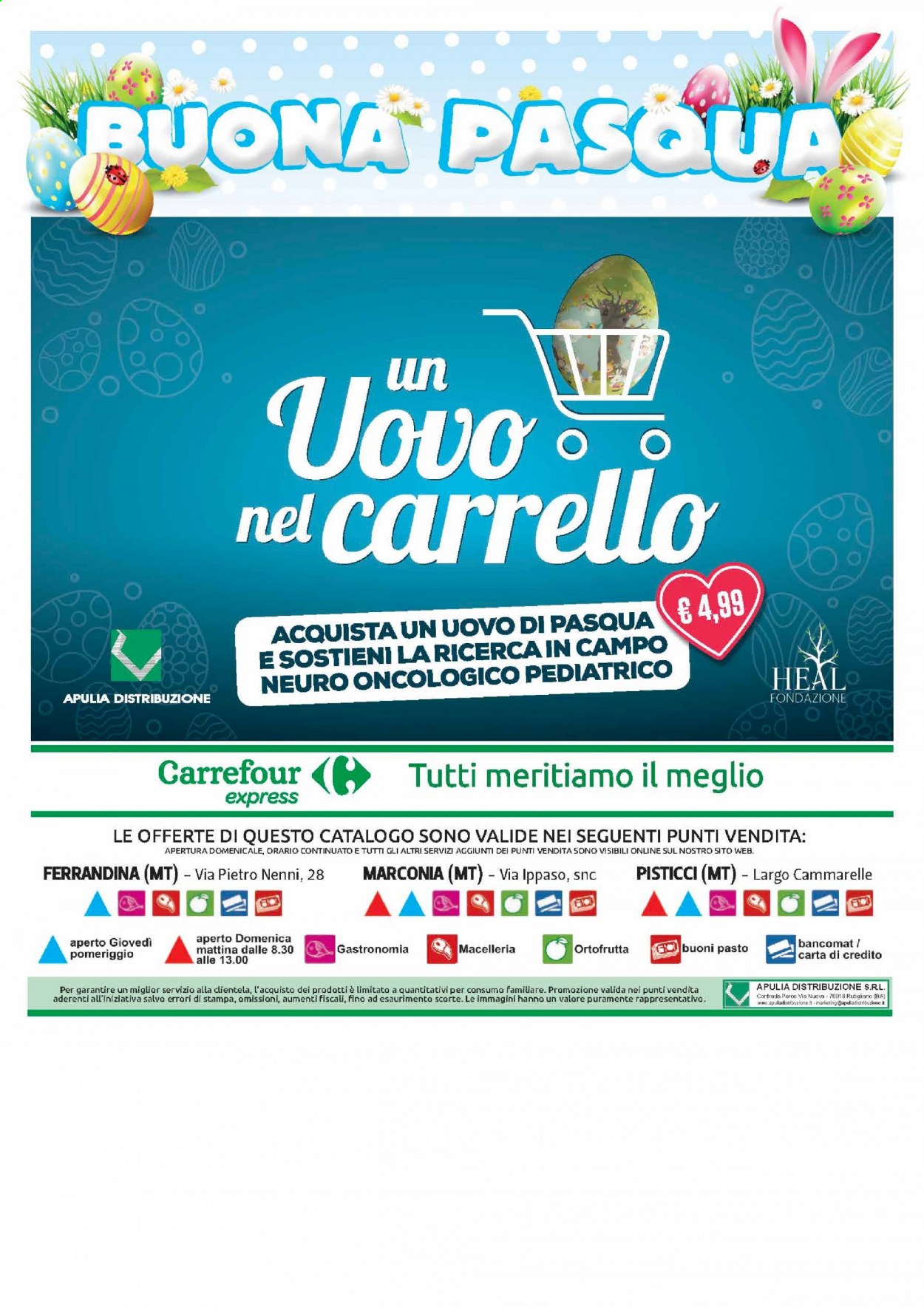 Volantino Carrefour - 23/3/2021 - 5/4/2021 - Prodotti in offerta - uovo di Pasqua, carrello. Pagina 24.