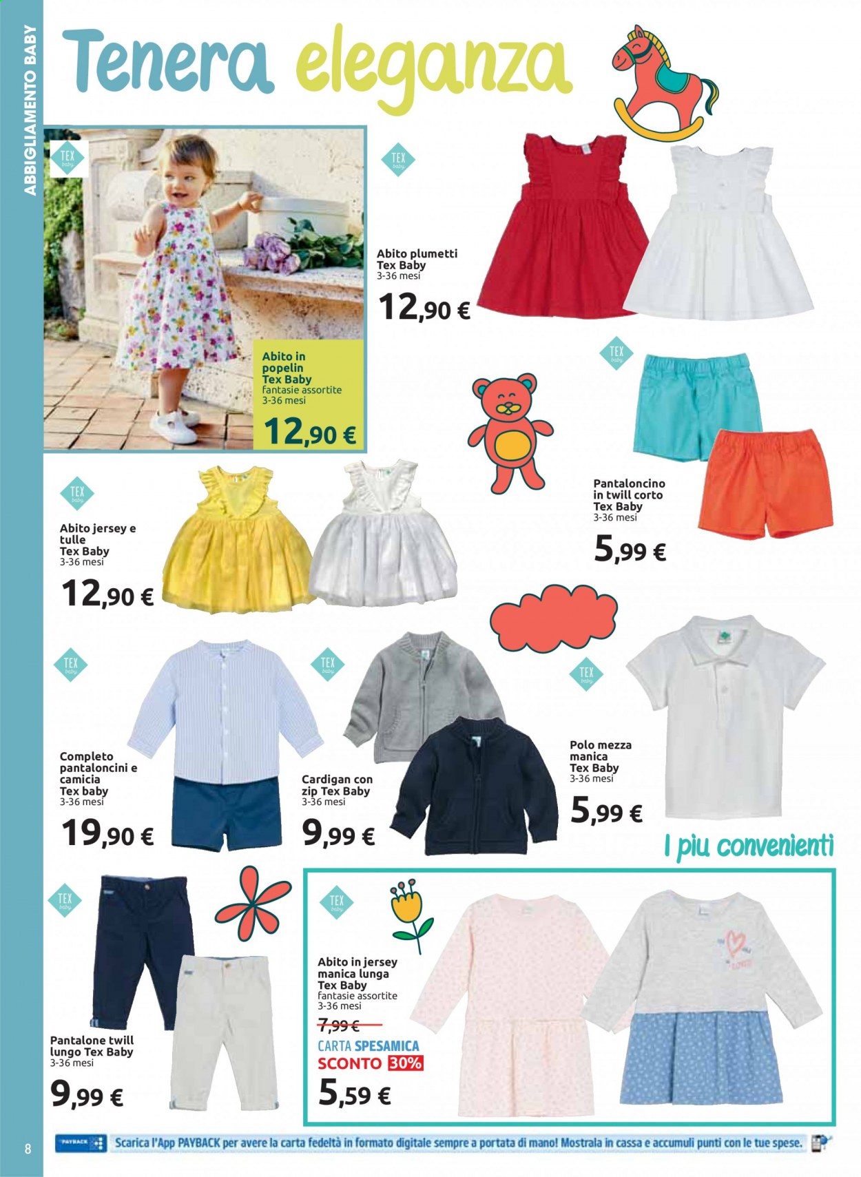 Volantino Carrefour - 26/3/2021 - 26/4/2021 - Prodotti in offerta - cardigan, pantaloncini, camicia. Pagina 8.
