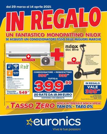 Volantino Euronics - 29.3.2021 - 14.4.2021.