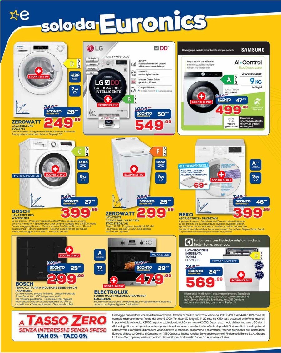 Volantino Euronics - 29/3/2021 - 14/4/2021. Pagina 11