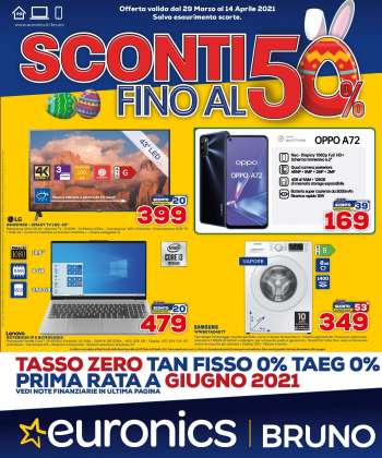 Volantino Euronics - 29.3.2021 - 14.4.2021.