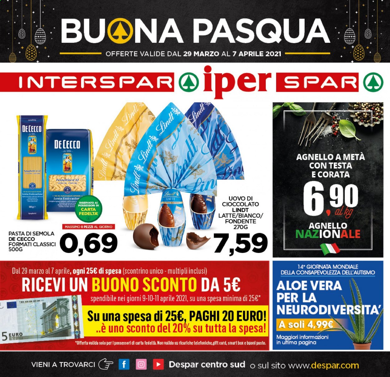 Volantino Interspar - 29/3/2021 - 7/4/2021. Pagina 1