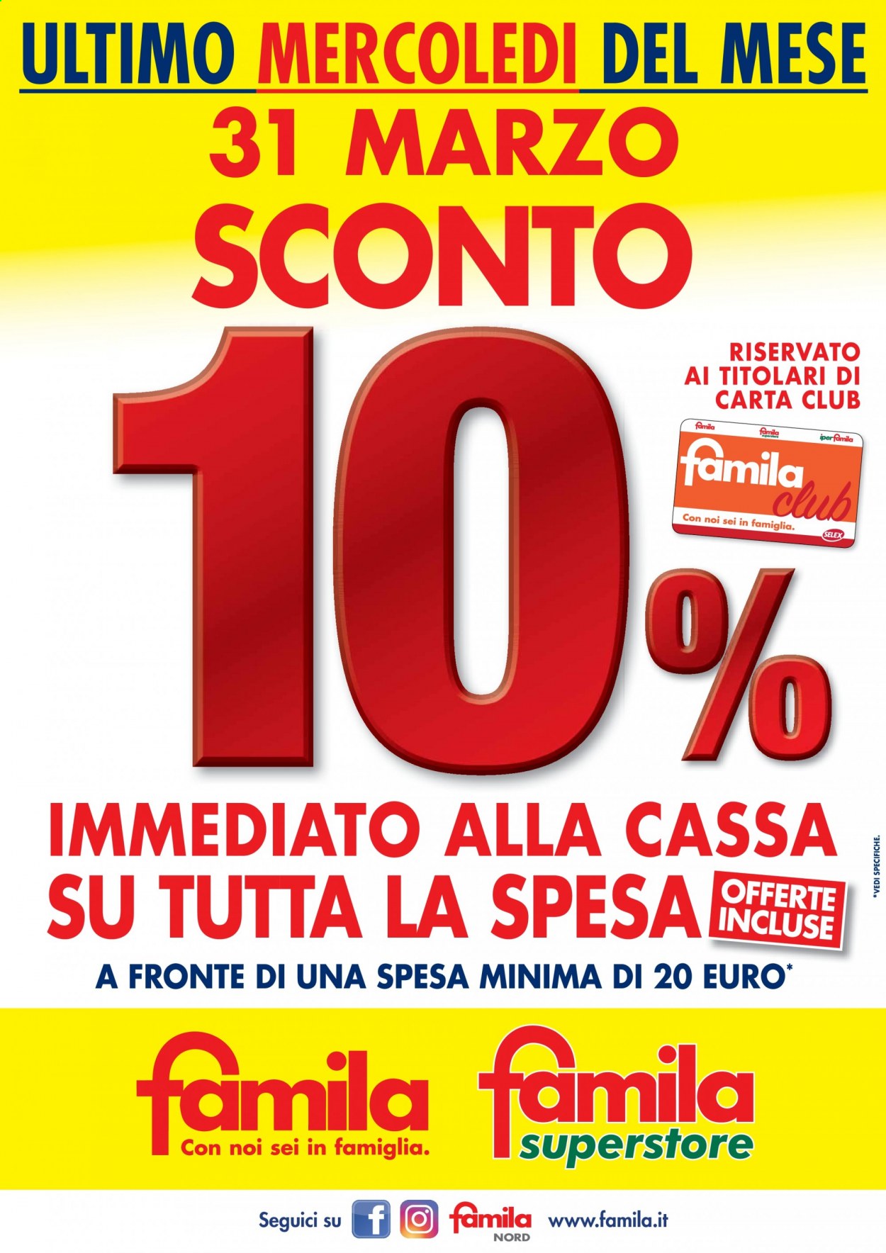 Volantino Famila - 31/3/2021 - 31/3/2021. Pagina 1