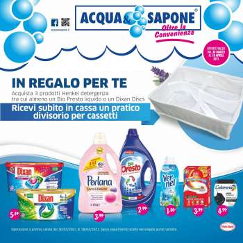 Volantino Acqua & Sapone - 30.3.2021 - 18.4.2021.