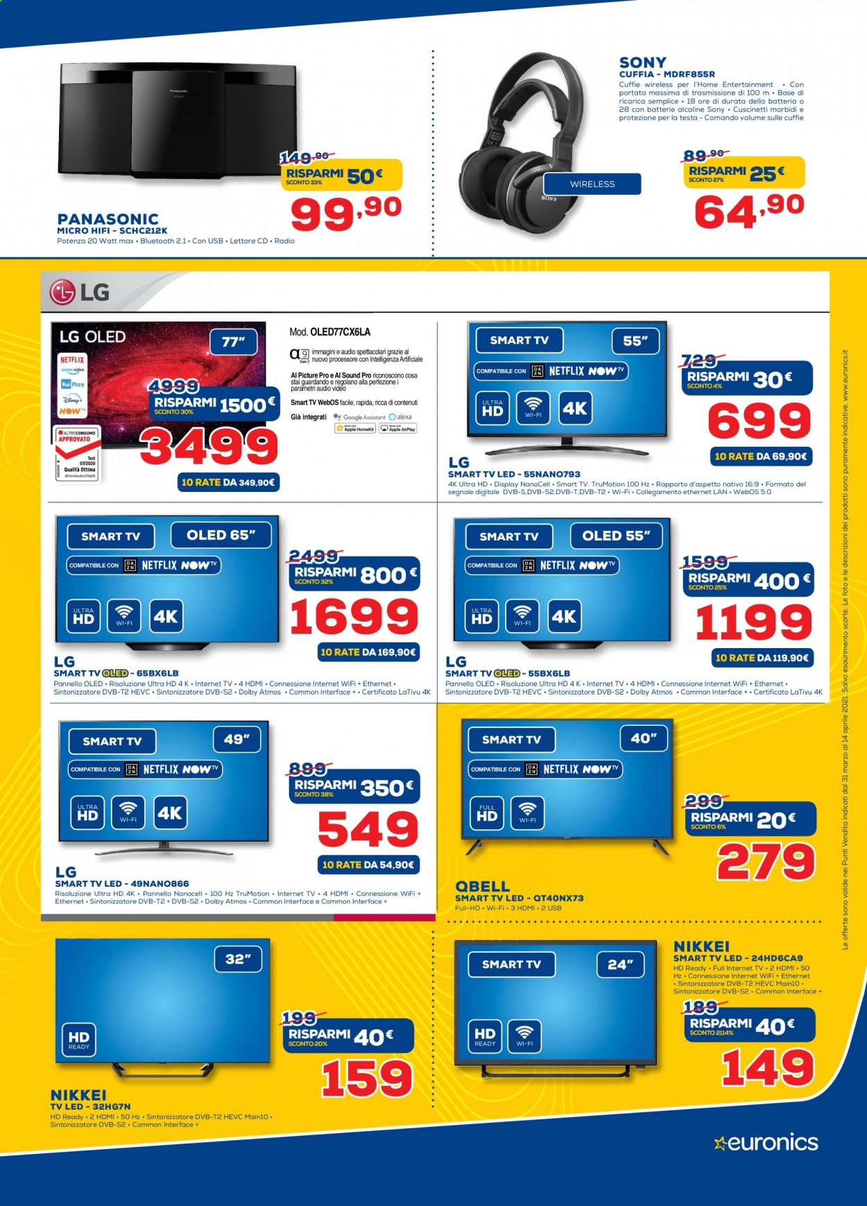 Volantino Euronics - 31/3/2021 - 14/4/2021. Pagina 3