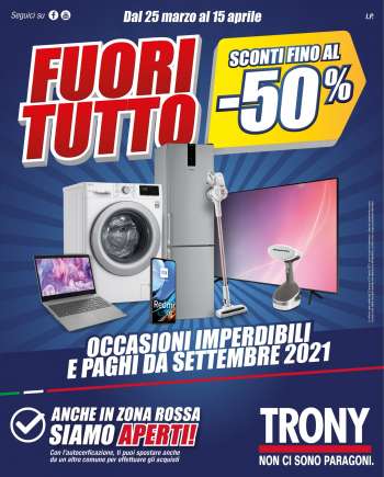 Volantino Trony - 25.4.2021 - 15.5.2021.