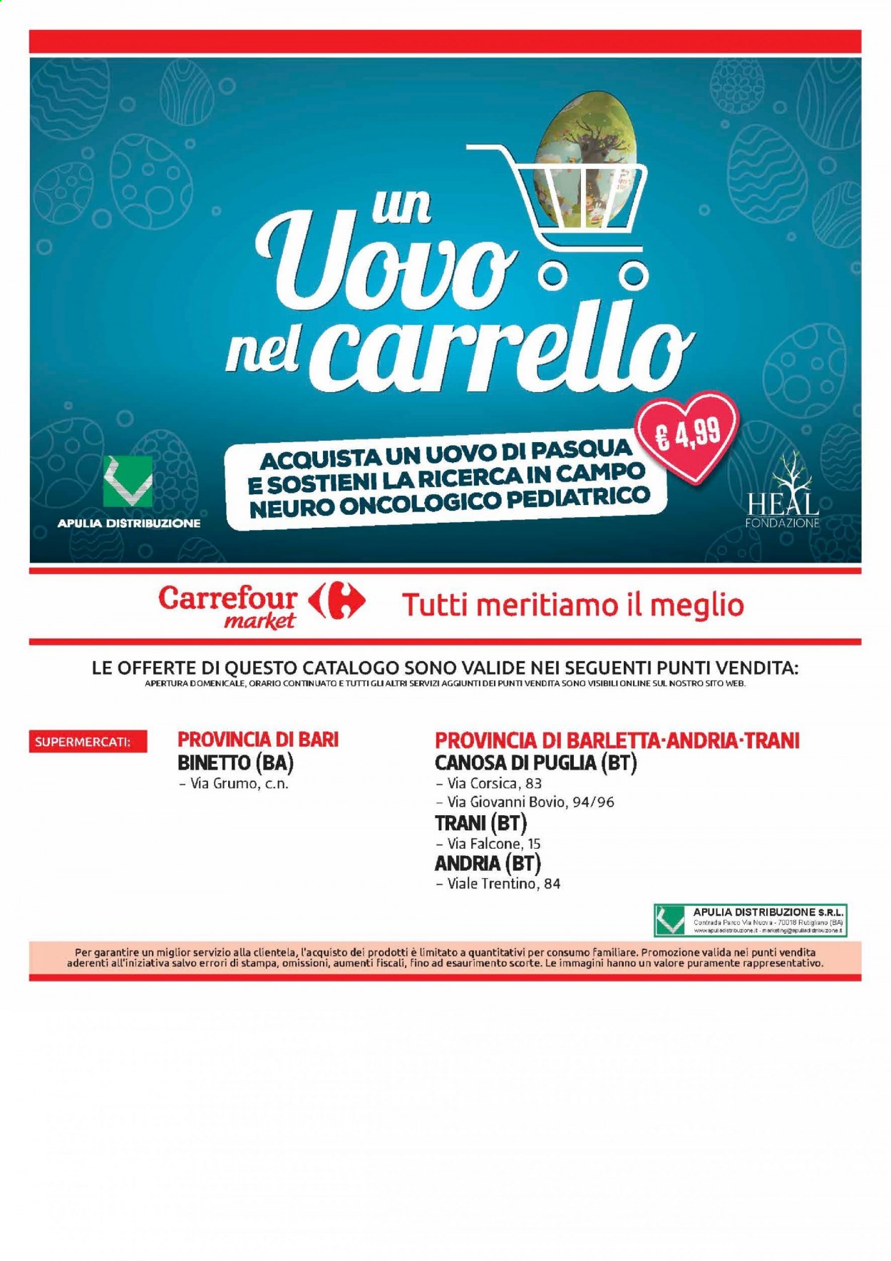 Volantino Carrefour - 31/3/2021 - 12/4/2021 - Prodotti in offerta - uovo di Pasqua, carrello. Pagina 24.