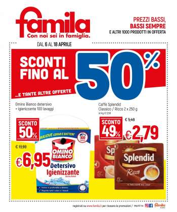 Volantino Famila - 6.4.2021 - 18.4.2021.