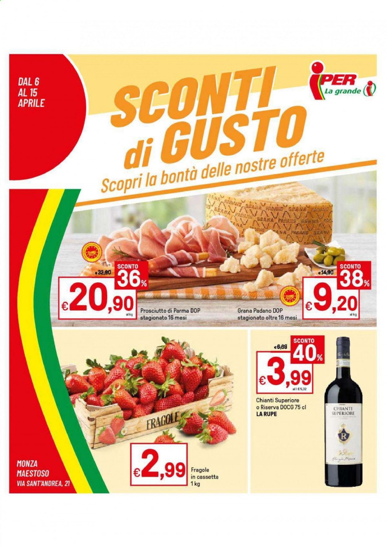 Volantino Iper, La grande i - 6/4/2021 - 15/4/2021. Pagina 1