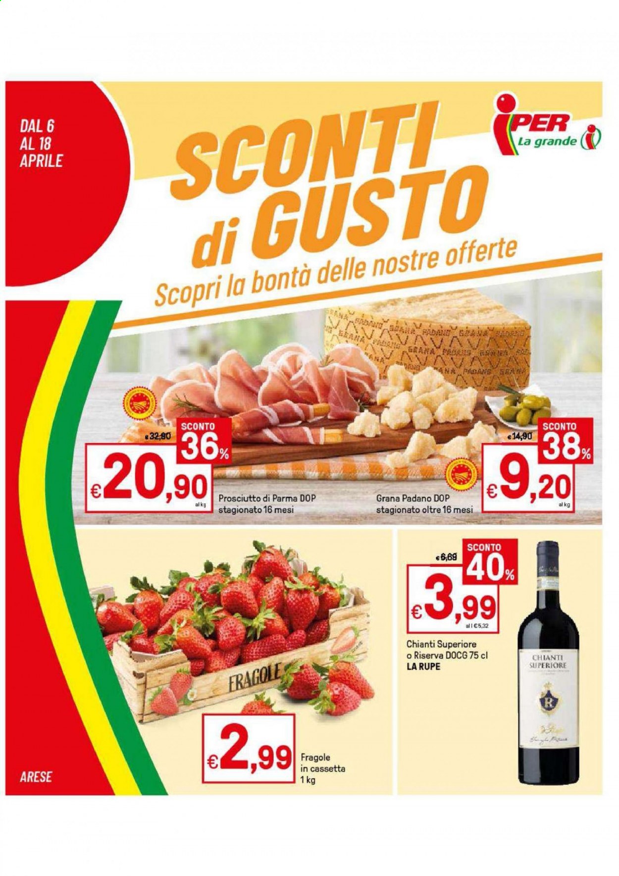 Volantino Iper, La grande i - 6/4/2021 - 18/4/2021. Pagina 1