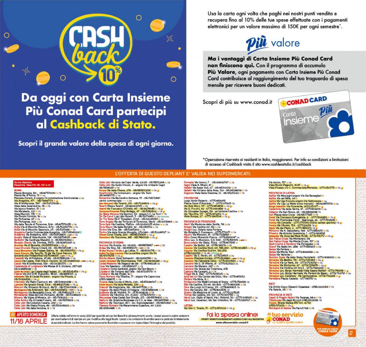 Volantino Conad - 7/4/2021 - 18/4/2021. Pagina 27
