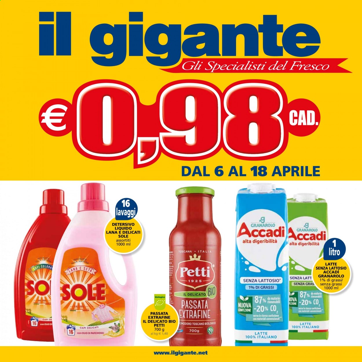 Volantino Il Gigante - 6/4/2021 - 18/4/2021. Pagina 1