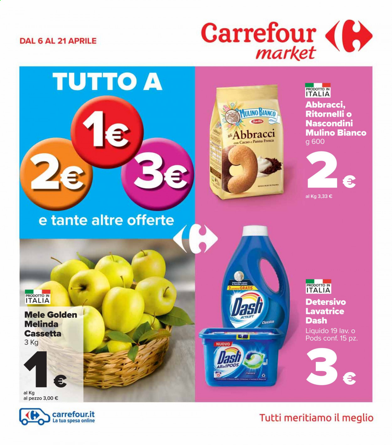 Volantino Carrefour - 6/4/2021 - 21/4/2021. Pagina 1