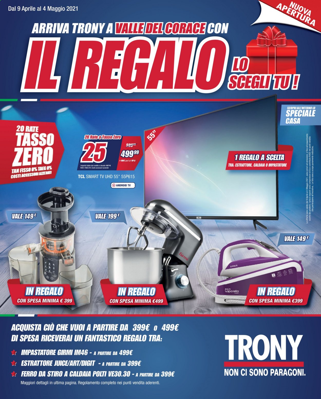 Volantino Trony - 9/4/2021 - 4/5/2021. Pagina 1