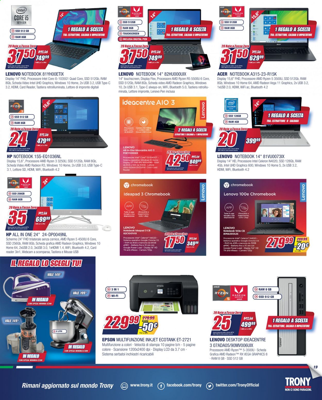 Volantino Trony - 9/4/2021 - 4/5/2021. Pagina 19