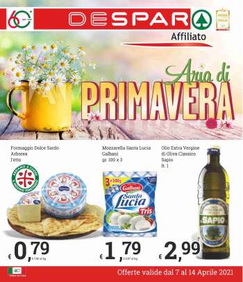 Volantino Despar - 7.4.2021 - 14.4.2021.
