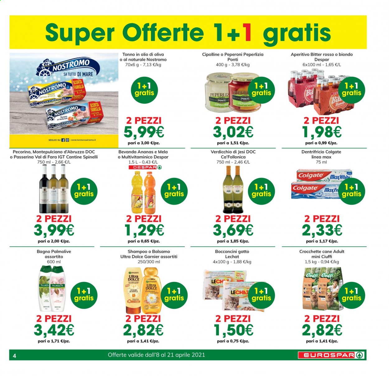 Volantino Eurospar - 8/4/2021 - 21/4/2021. Pagina 4