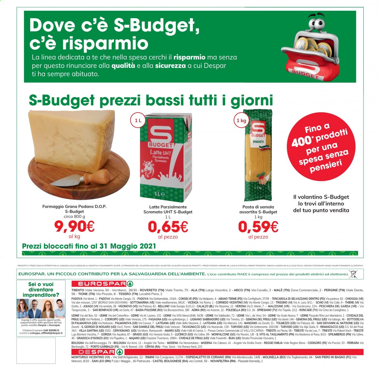 Volantino Eurospar - 8/4/2021 - 21/4/2021. Pagina 32