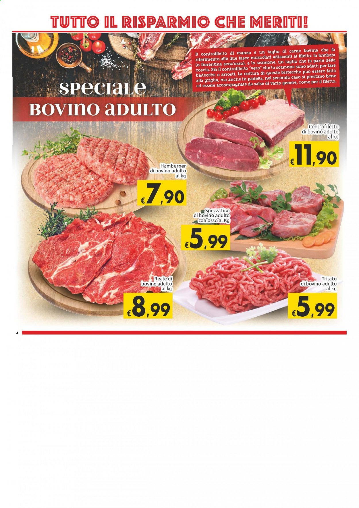 Volantino Carrefour - 13/4/2021 - 24/4/2021 - Prodotti in offerta - spezzatino, controfiletto di manzo, manzo, spezzatino di bovino, padella. Pagina 4.
