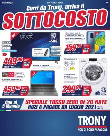 Volantino Trony - 15.4.2021 - 24.4.2021.
