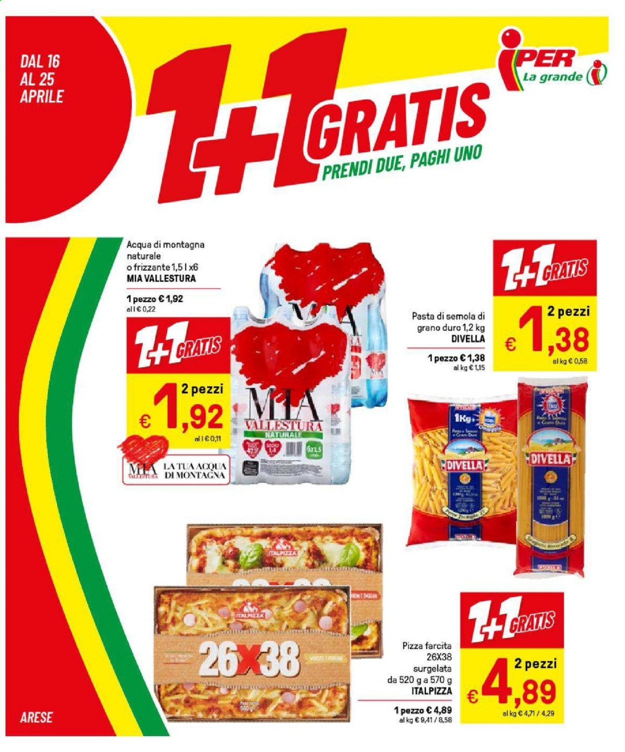 Volantino Iper, La grande i - 16/4/2021 - 25/4/2021. Pagina 1