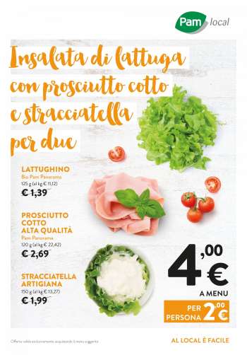 Volantino Pam local.