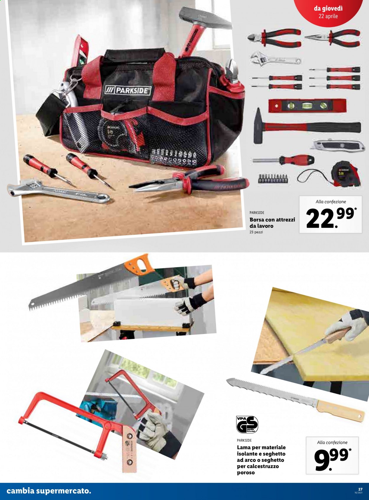 Volantino Lidl - 19/4/2021 - 25/4/2021. Pagina 27