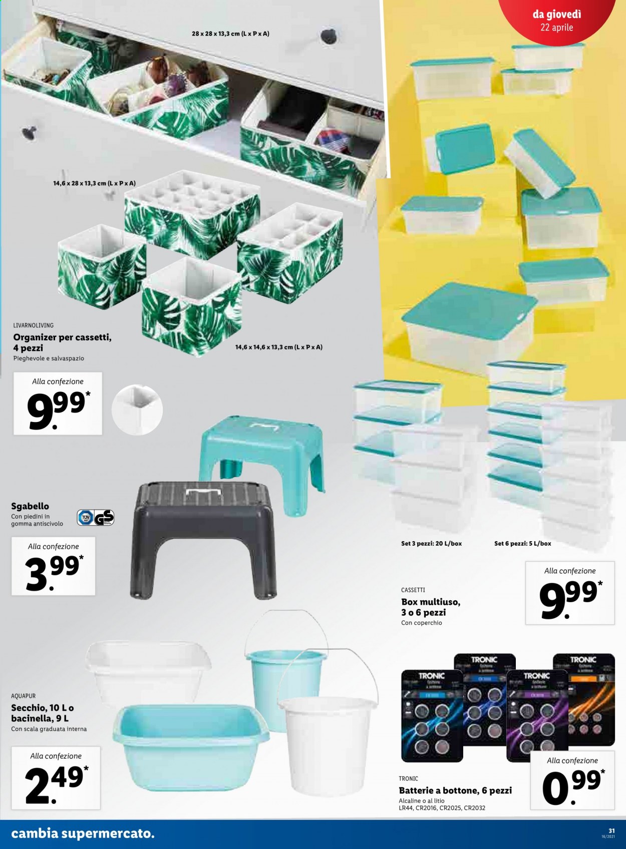 Volantino Lidl - 19/4/2021 - 25/4/2021. Pagina 31