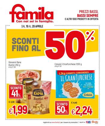 Volantino Famila - 19.4.2021 - 28.4.2021.