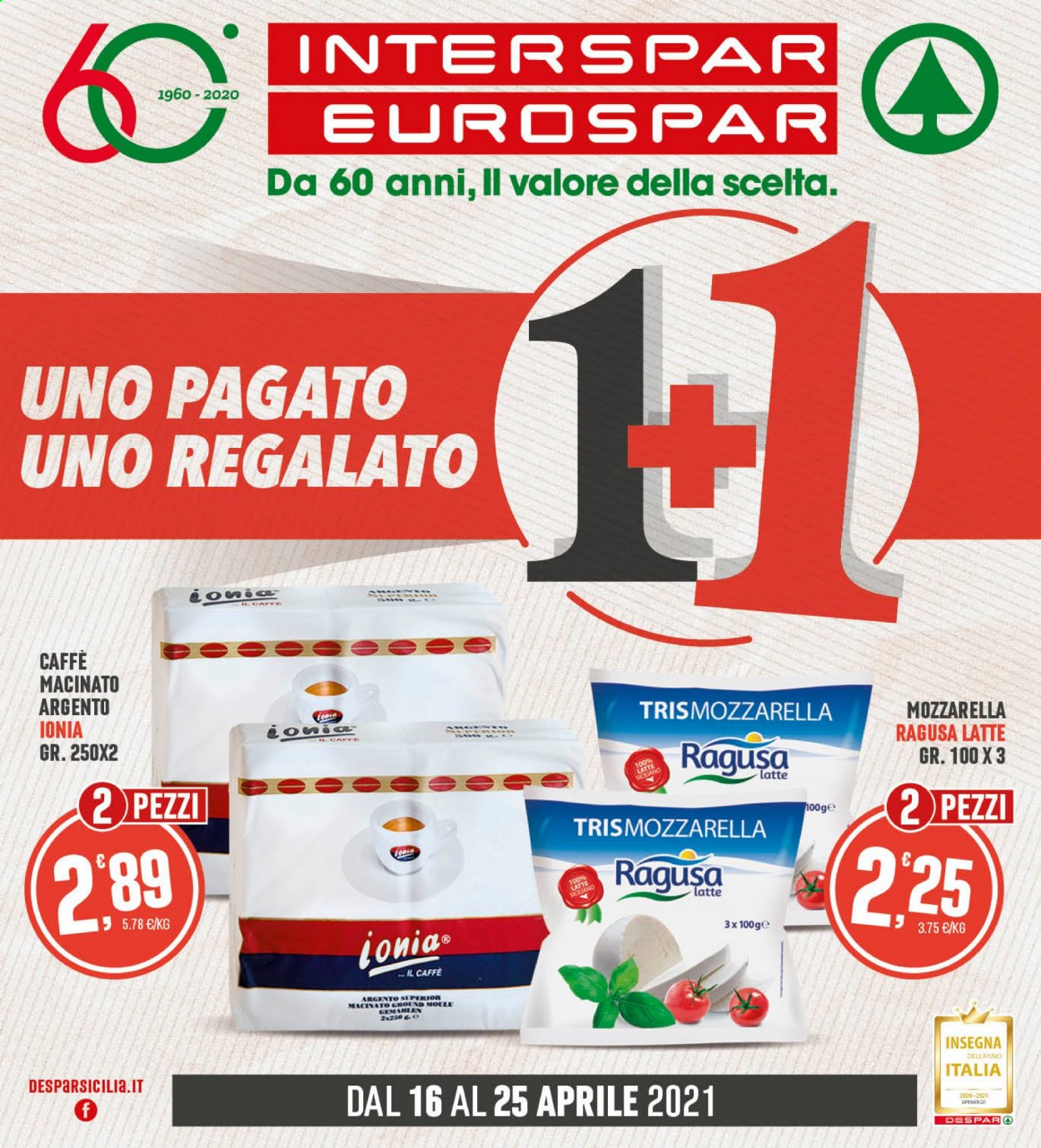 Volantino Interspar - 16/4/2021 - 25/4/2021. Pagina 1