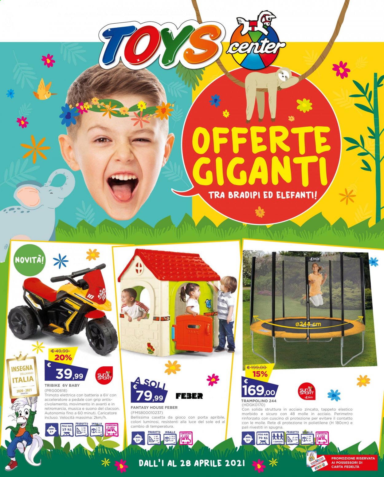 thumbnail - Volantino Toys Center - 1/4/2021 - 28/4/2021 - Prodotti in offerta - casetta, gioco. Pagina 1.