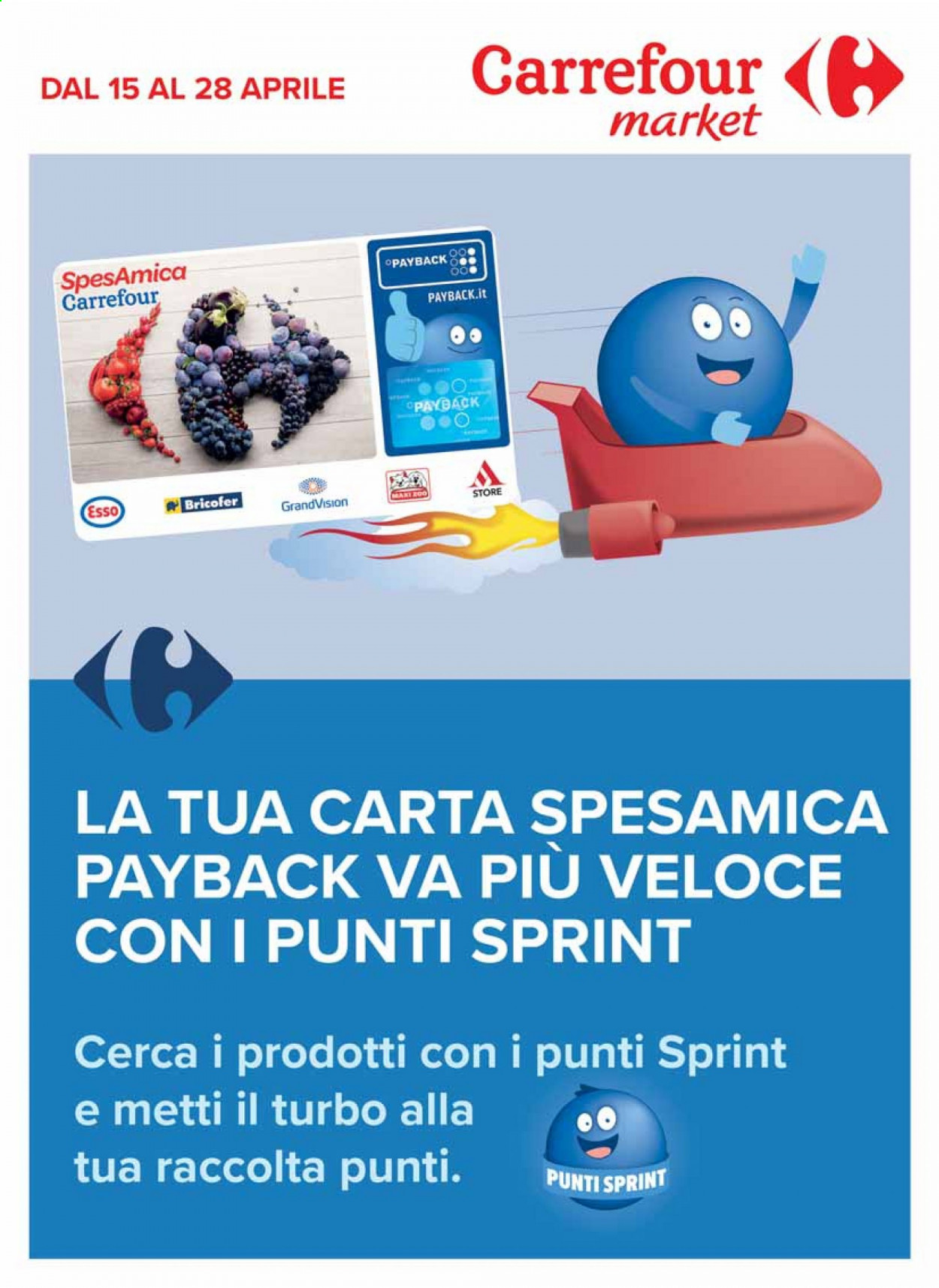 Volantino Carrefour - 15/4/2021 - 28/4/2021. Pagina 1