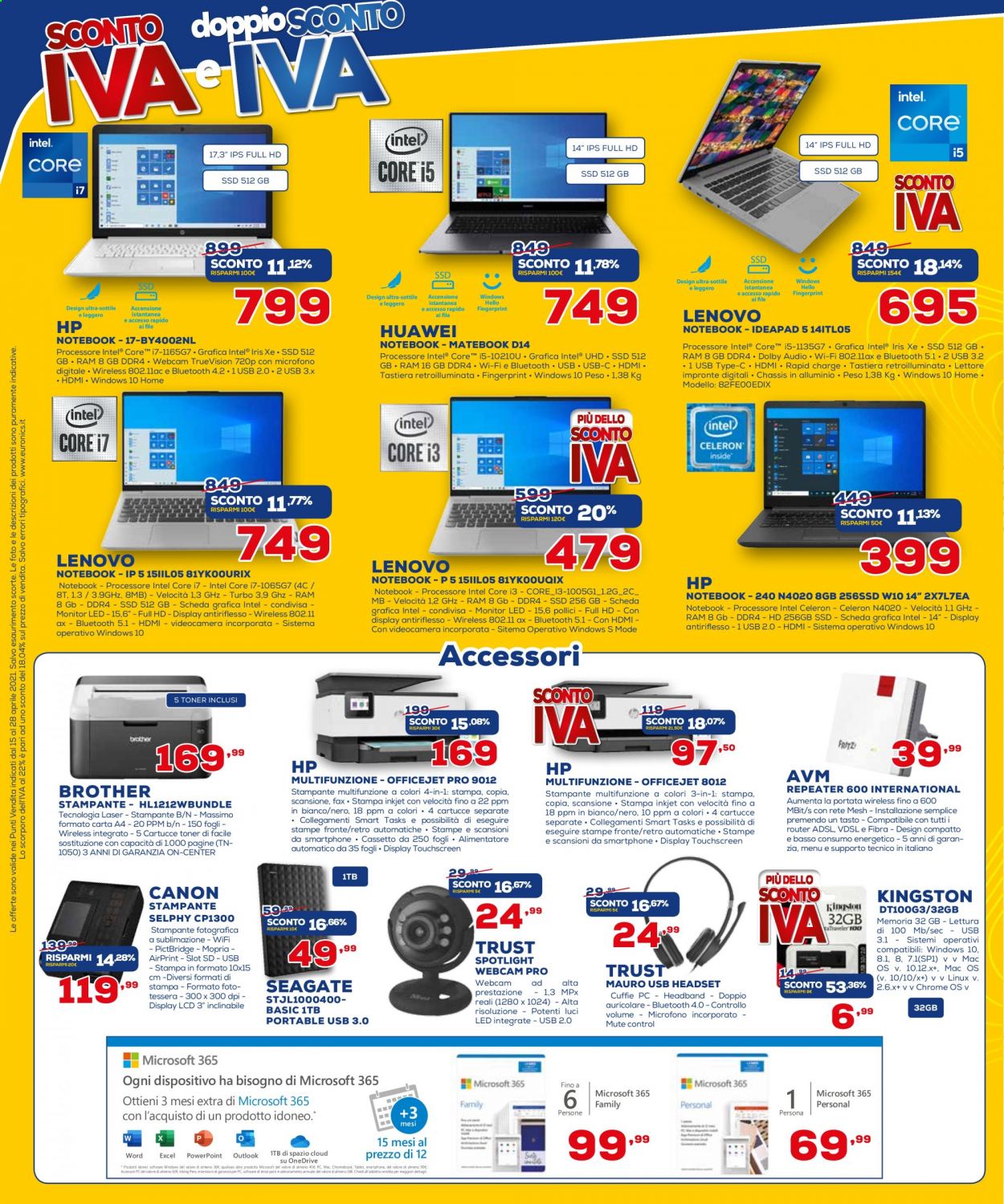 Volantino Euronics - 15/4/2021 - 28/4/2021. Pagina 10