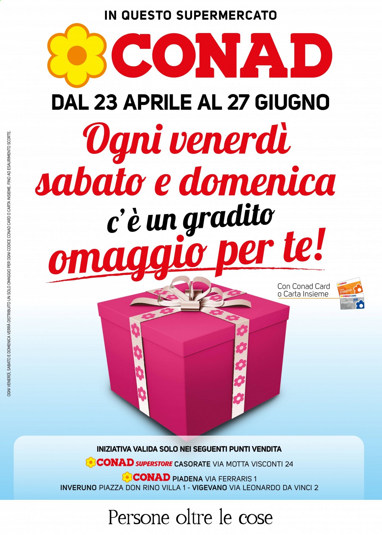 thumbnail - Volantino Conad - 23/4/2021 - 27/6/2021 - Prodotti in offerta - Motta. Pagina 1.