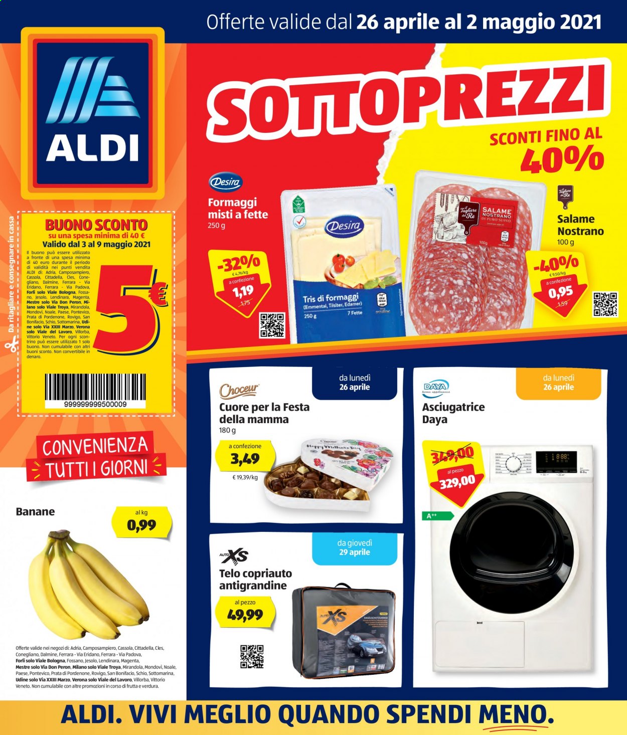 Volantino Aldi - 26/4/2021 - 2/5/2021. Pagina 1
