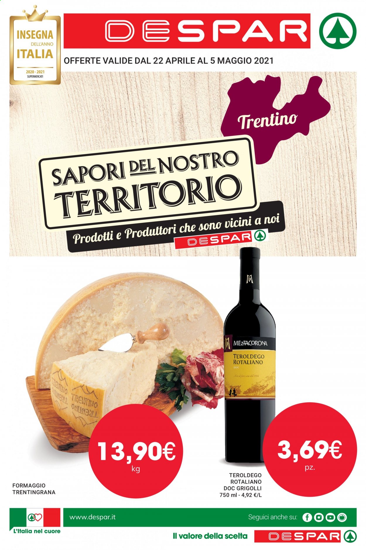 Volantino Despar - 22/4/2021 - 5/5/2021. Pagina 1