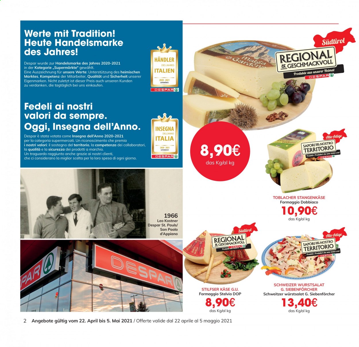 Leták Eurospar - 22.4.2021 - 5.5.2021. Strana 2