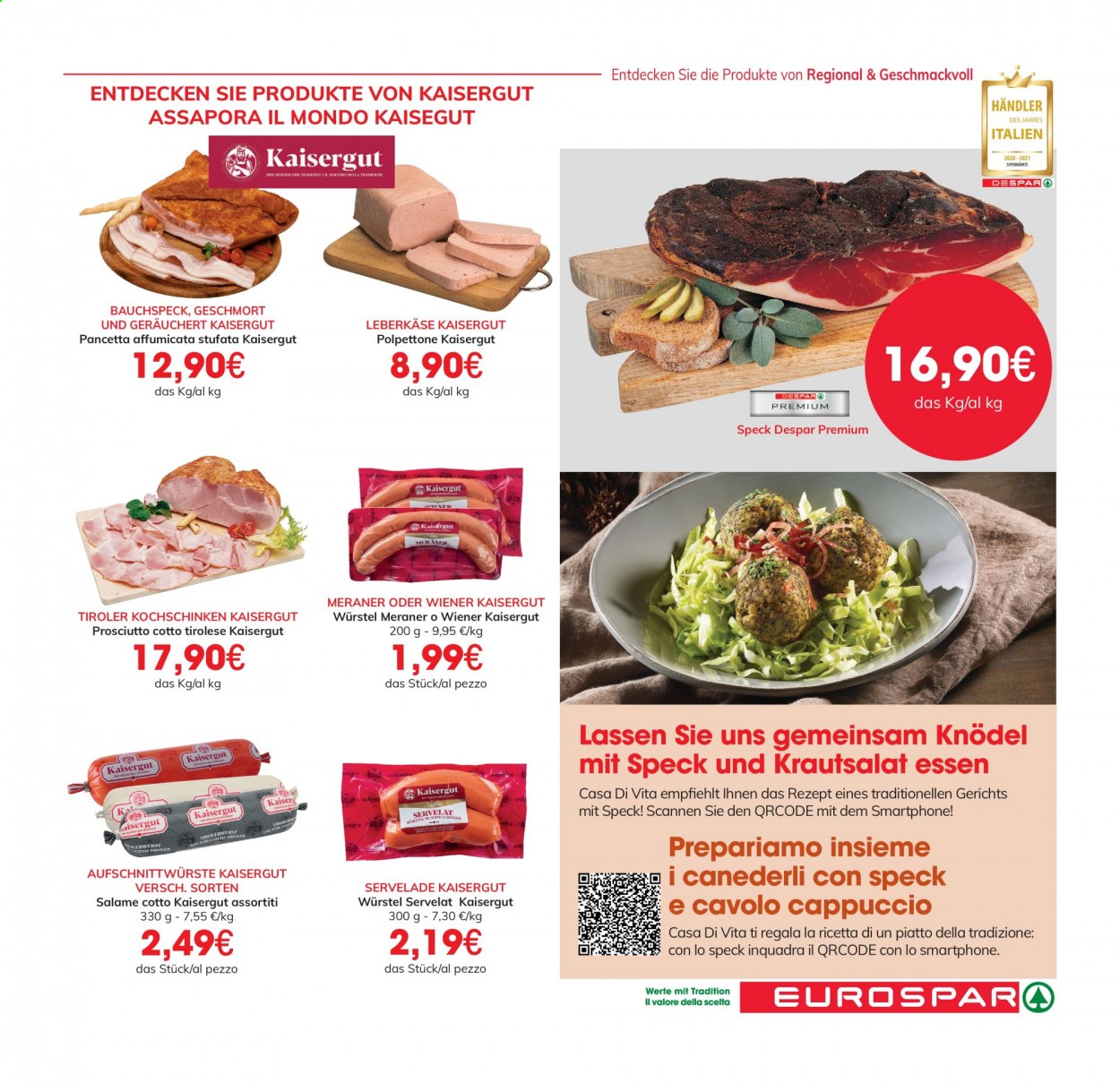 Leták Eurospar - 22.4.2021 - 5.5.2021. Strana 3