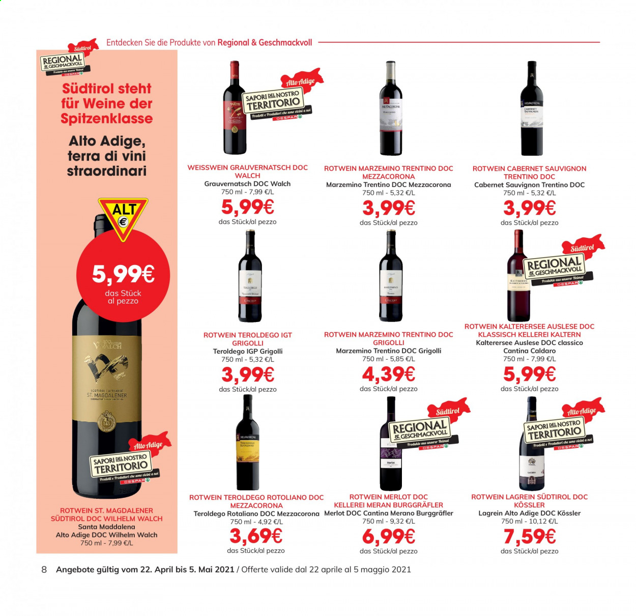 Volantino Eurospar - 22/4/2021 - 5/5/2021. Pagina 8