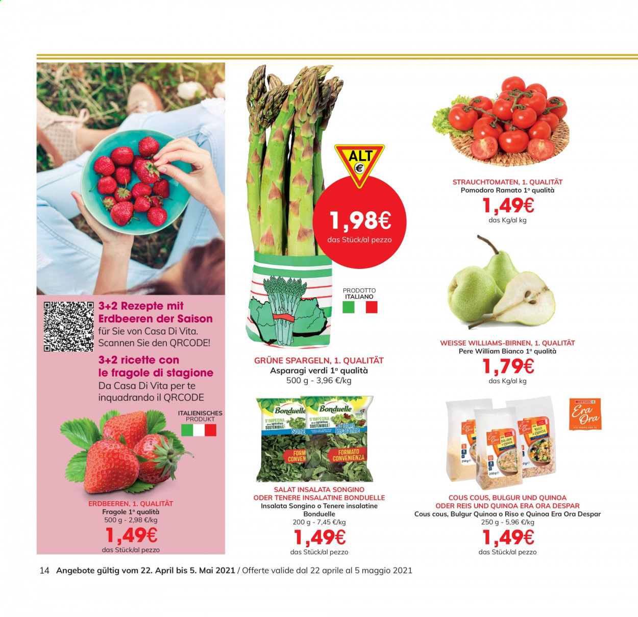 Volantino Eurospar - 22/4/2021 - 5/5/2021. Pagina 14