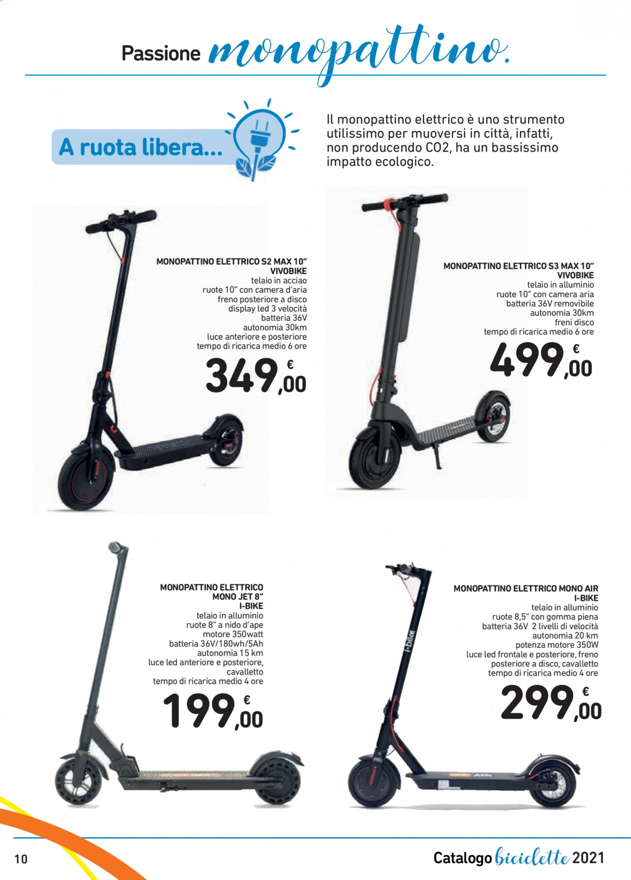 thumbnail - Volantino Conad - 27/4/2021 - 27/5/2021 - Prodotti in offerta - monopattino elettrico, monopattino, bici elettrica, ruota. Pagina 10.
